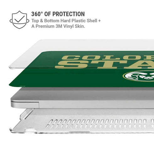 Colorado State University CSU MacBook Air 15in (2023-2025) Case plus Skin